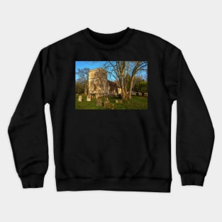 Chaddleworth  Church in Early Spring Crewneck Sweatshirt